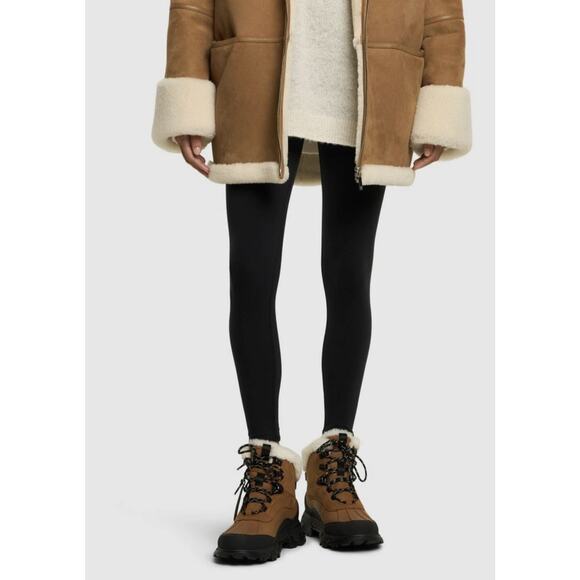 UGG ADIRONDACK MERIDIAN HIKER CHESTNUT LEATHER WOMEN'S BOOTS SIZE US 7 NEW - Picture 1 of 6